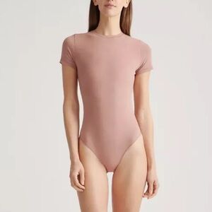 Quince stretch cotton short sleeve bodysuit